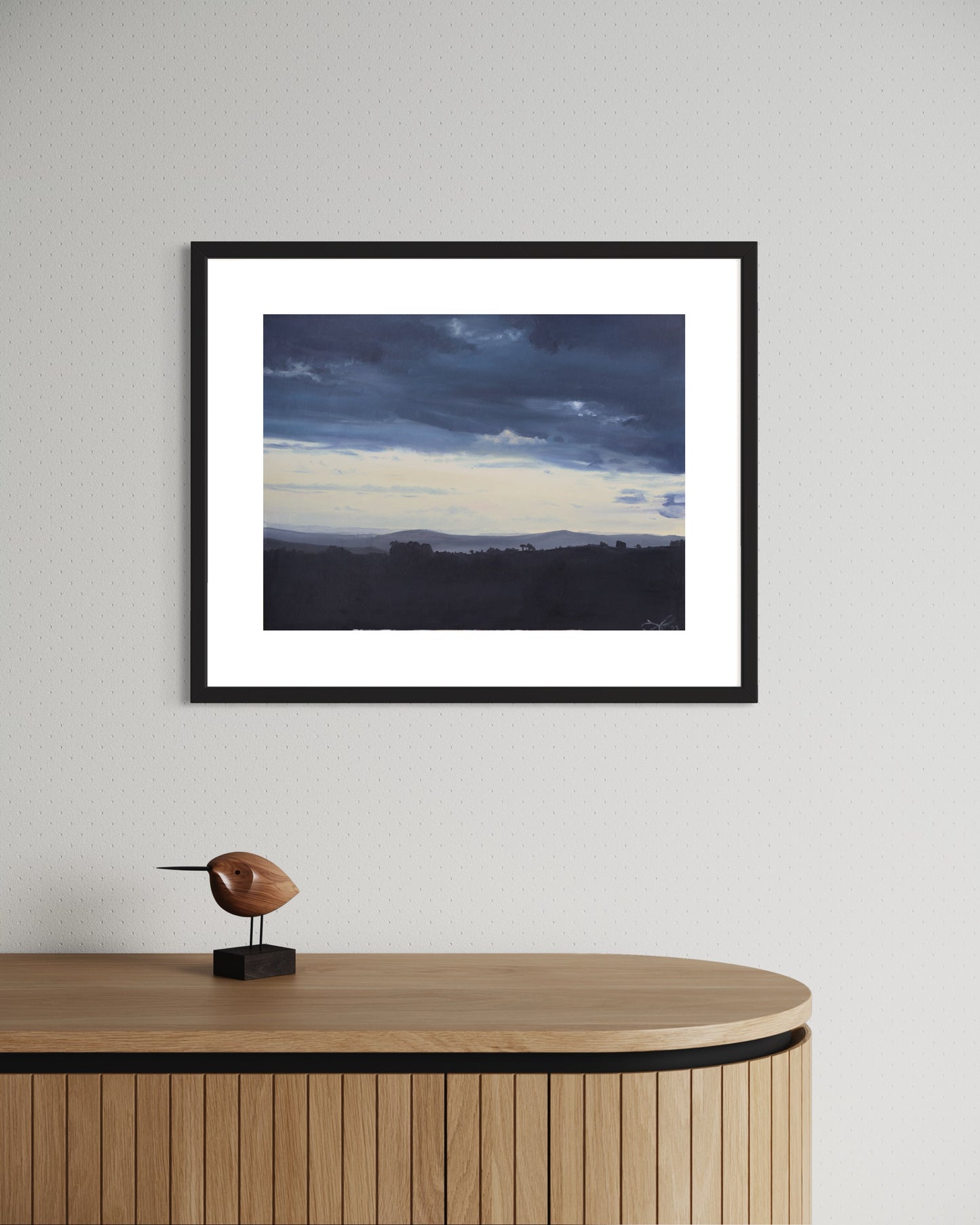 Tagesende in der südafrikanischen Savanne // Öl, 36x48cm