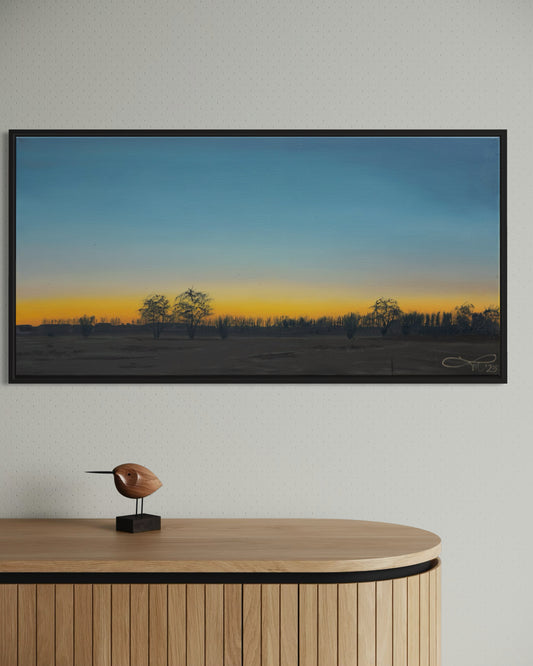 Abendglühen // Öl, 50x100cm
