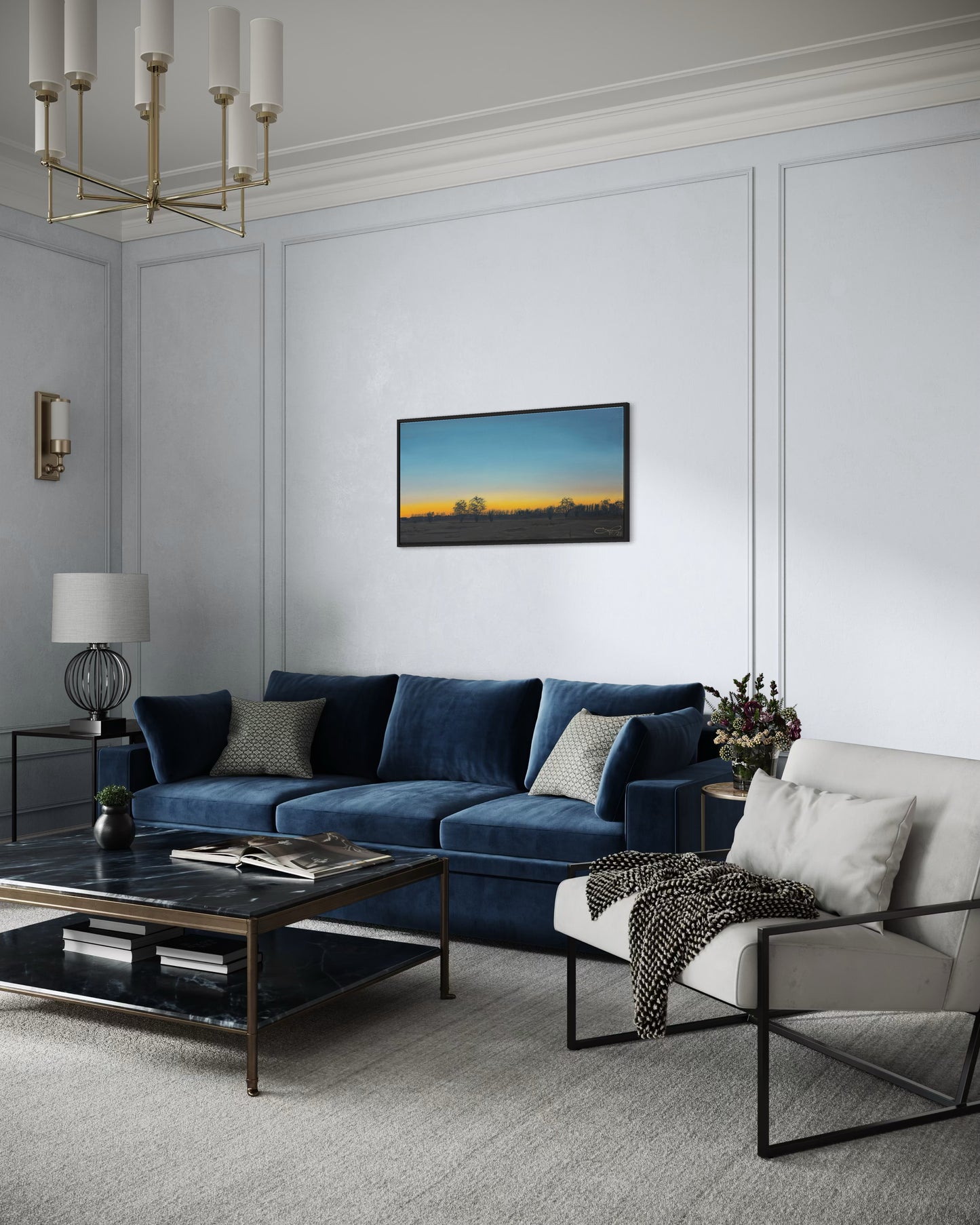 Abendglühen // Öl, 50x100cm