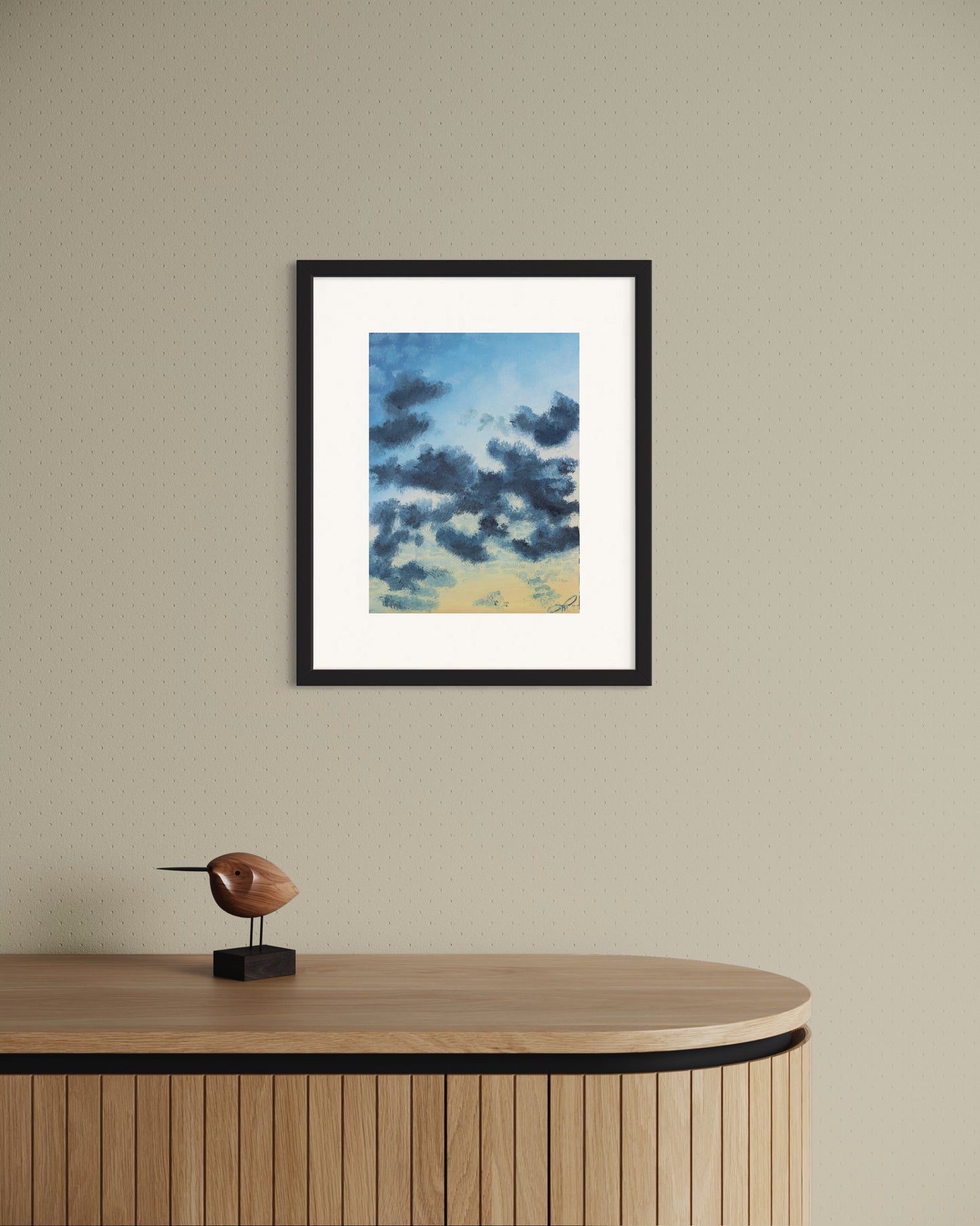 Wolken V // Öl, 24x32cm