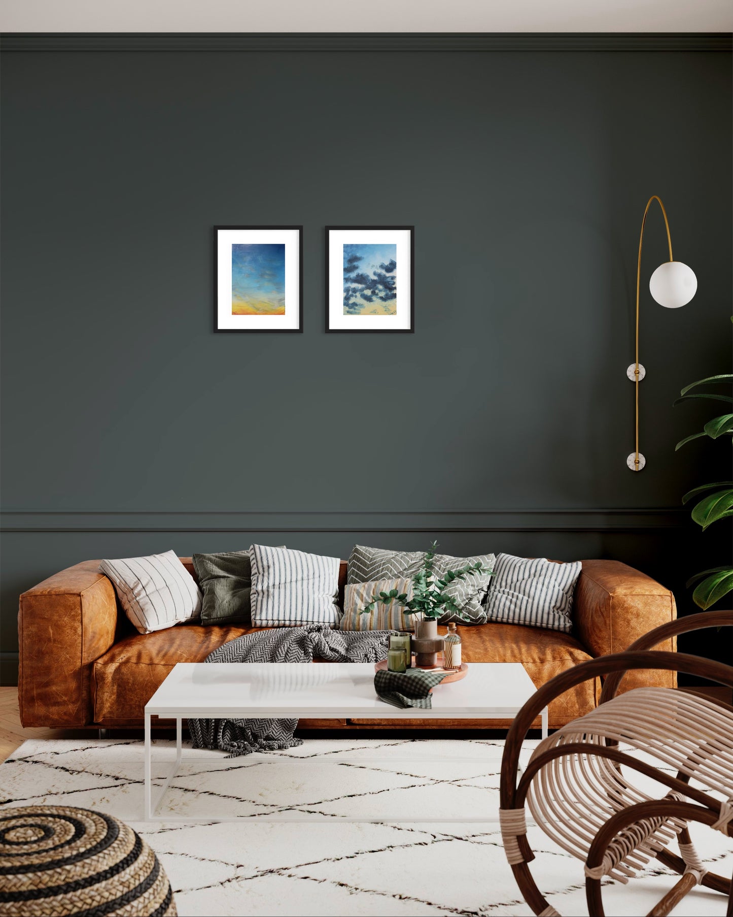 Wolken V // Öl, 24x32cm