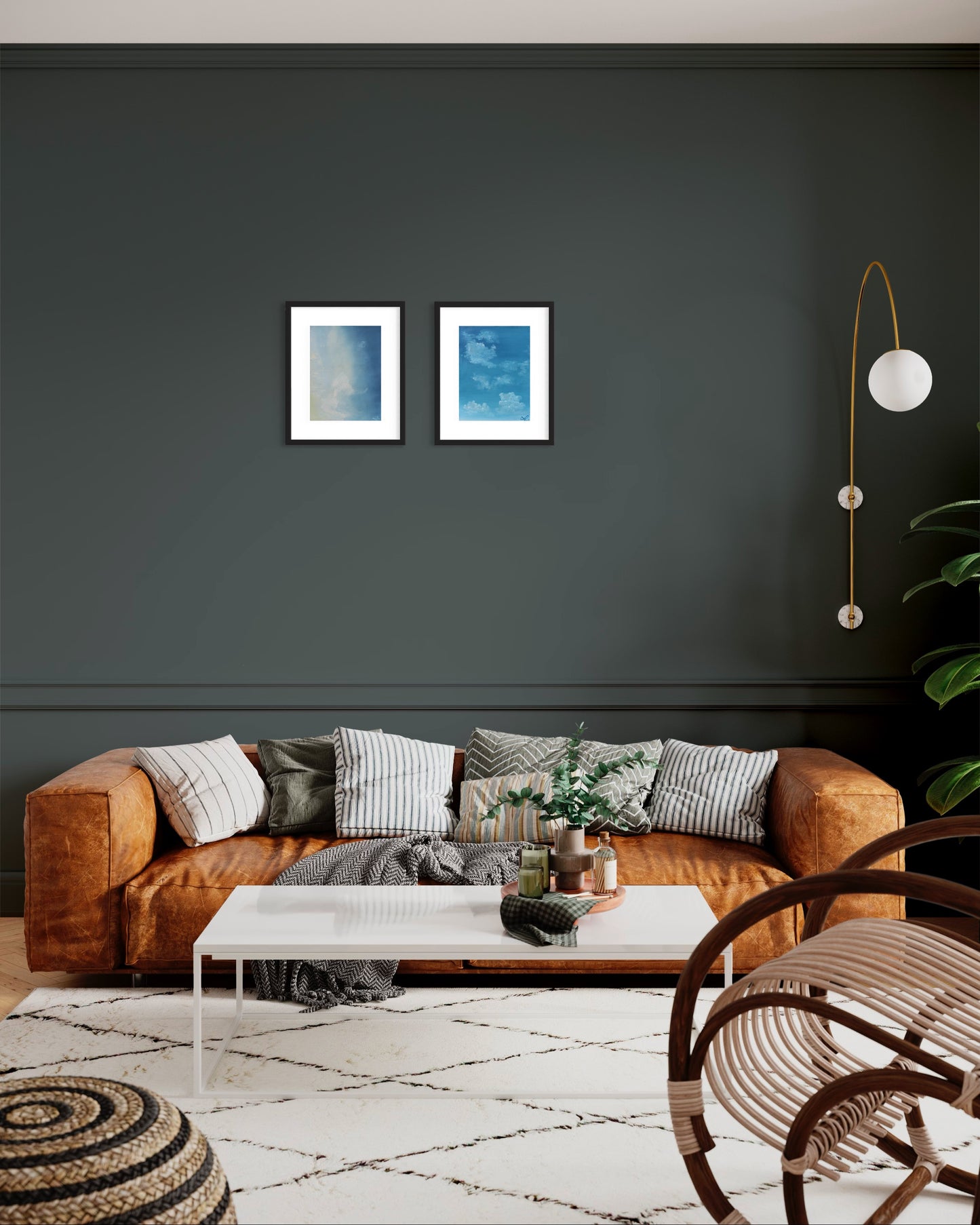 Wolken VI // Öl, 24x32cm