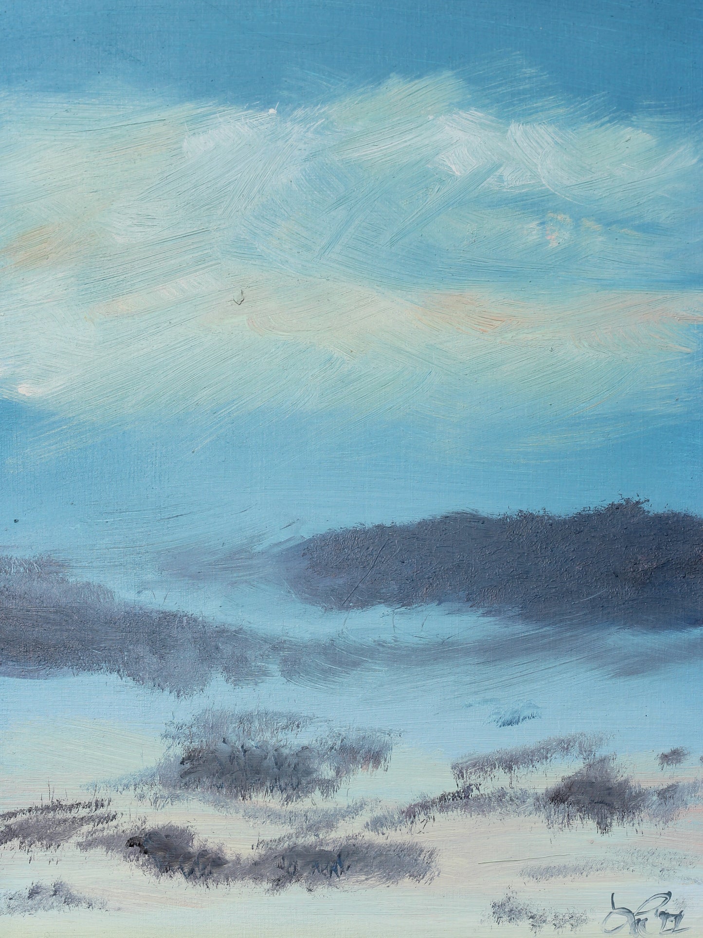 Wolken II // Öl, 24x32cm