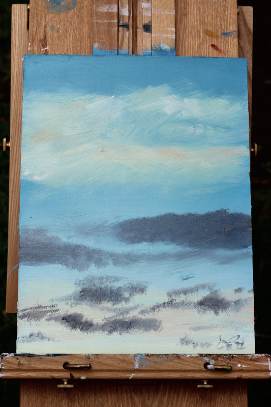 Wolken II // Öl, 24x32cm