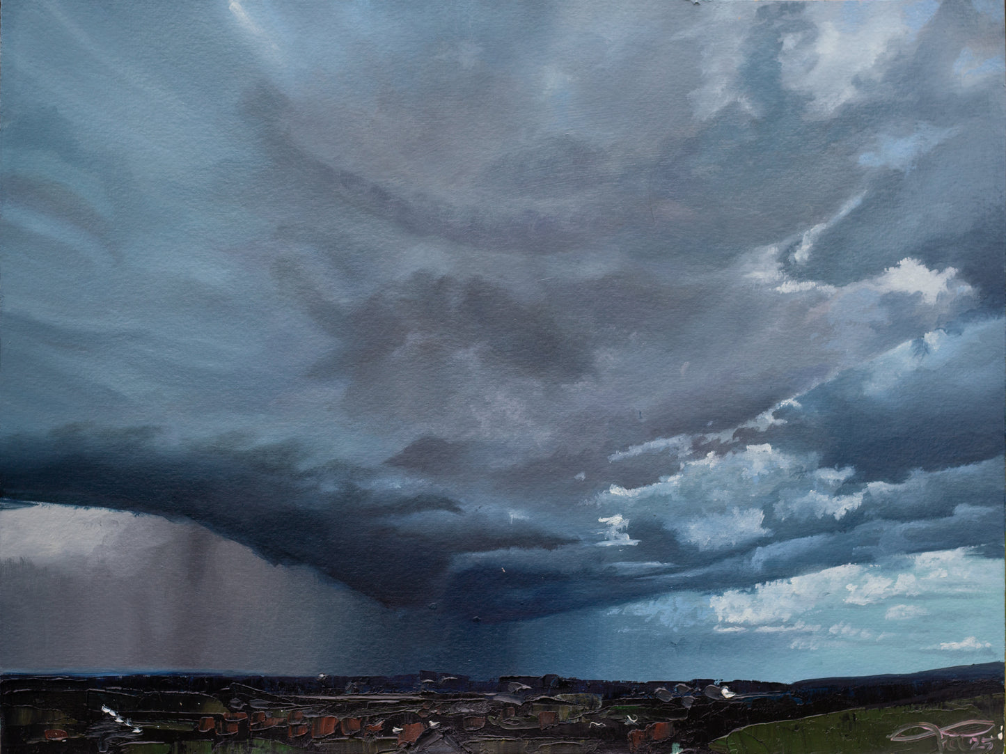 Regenzeit II // Öl, 36x48cm