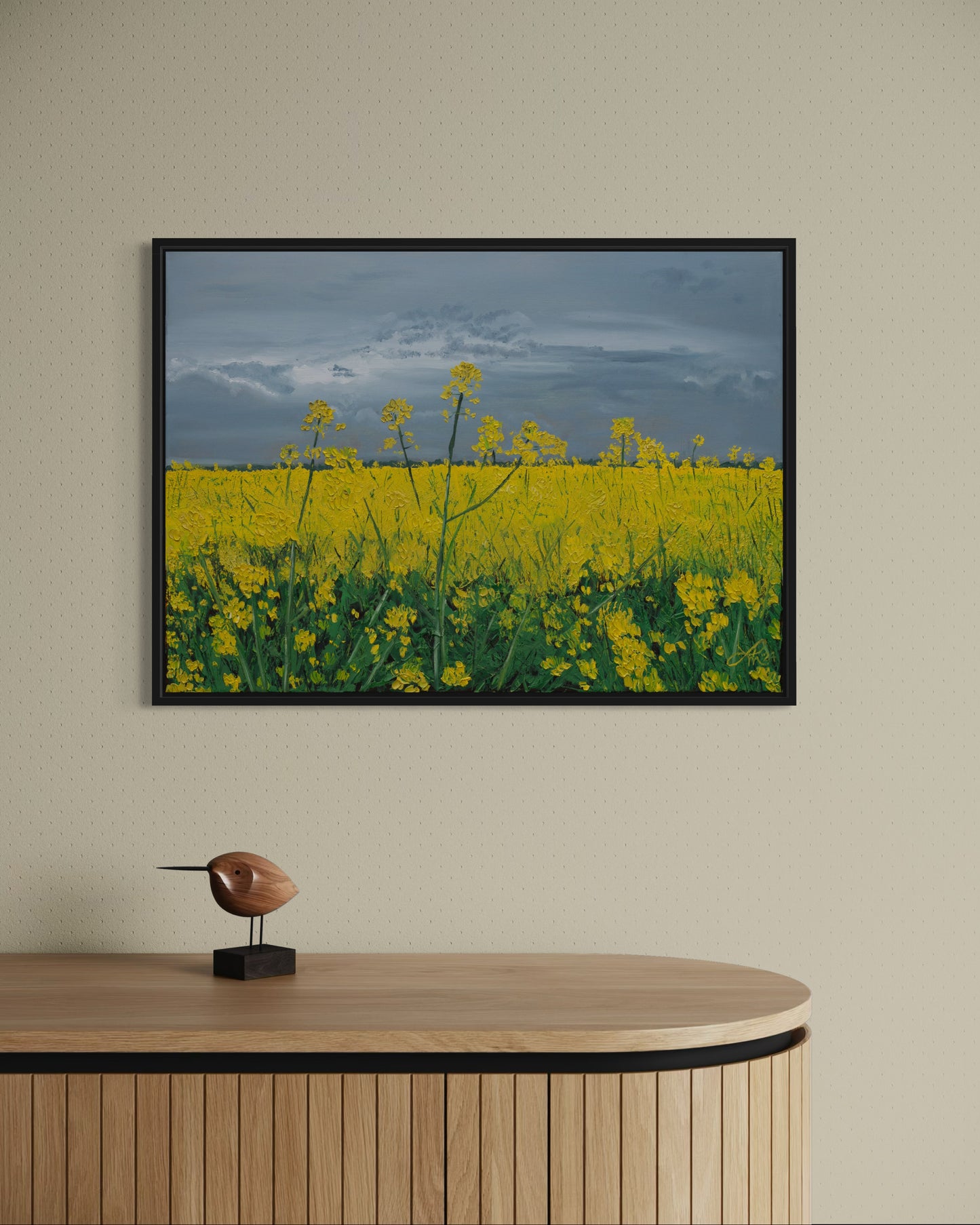 Raps am Wiehen // Öl, 50x70cm